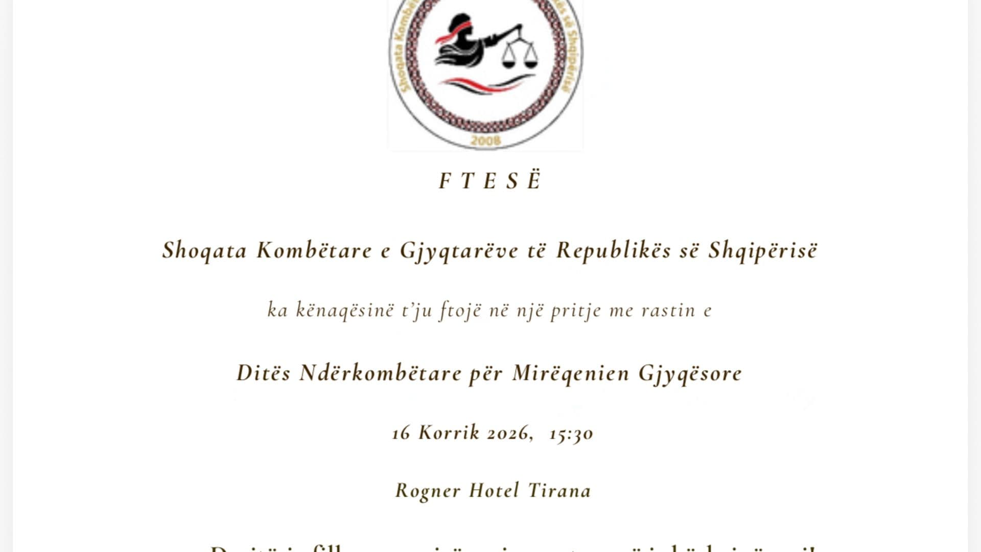 Ftesë dhe agjendë 16 korrik 2026